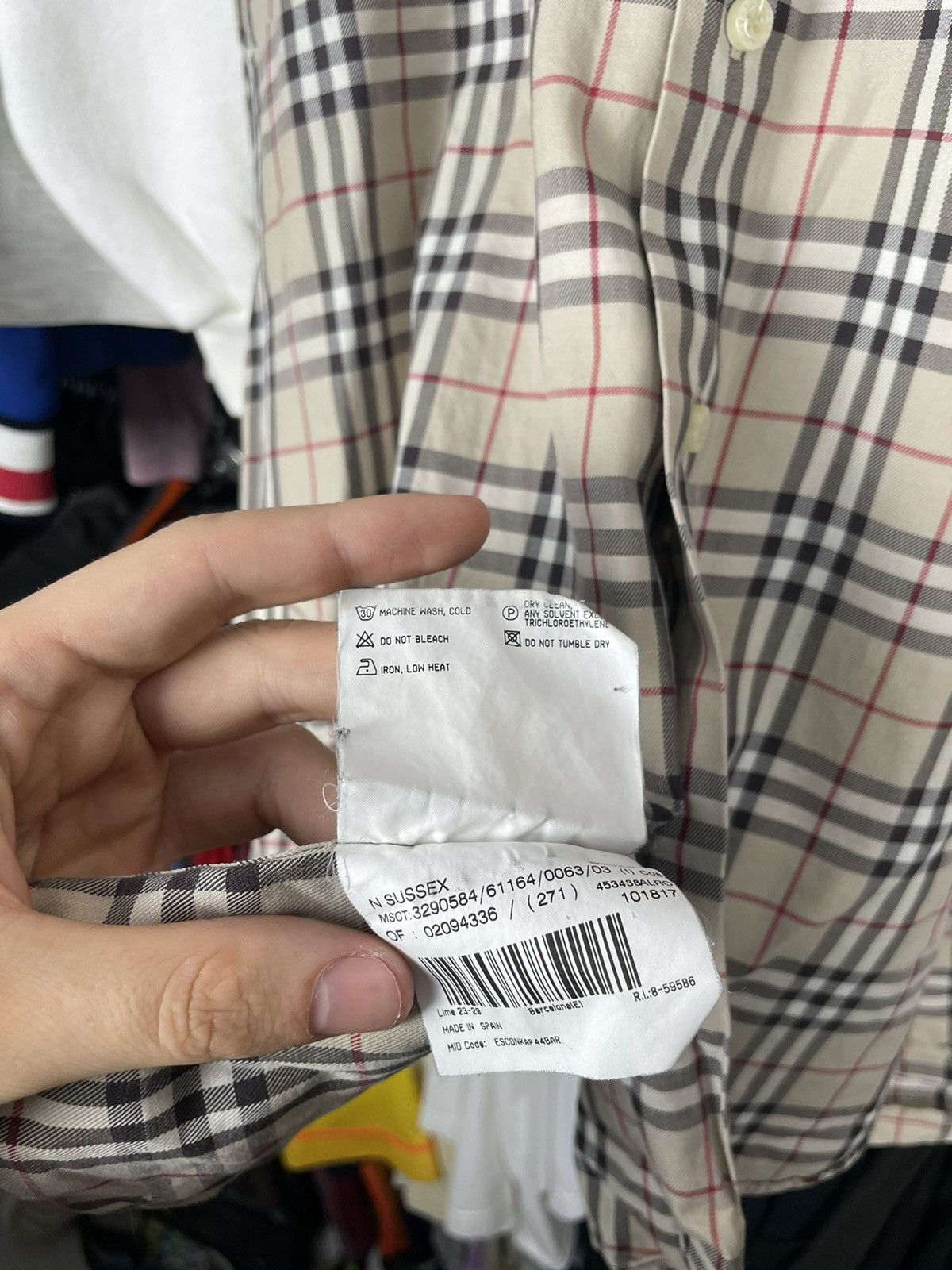 Burberry × Vintage Vintage 90s Burberry London Nova Check Plaid Shirt RARE y2k Size US M / EU 48-50 / 2 - 8 Thumbnail
