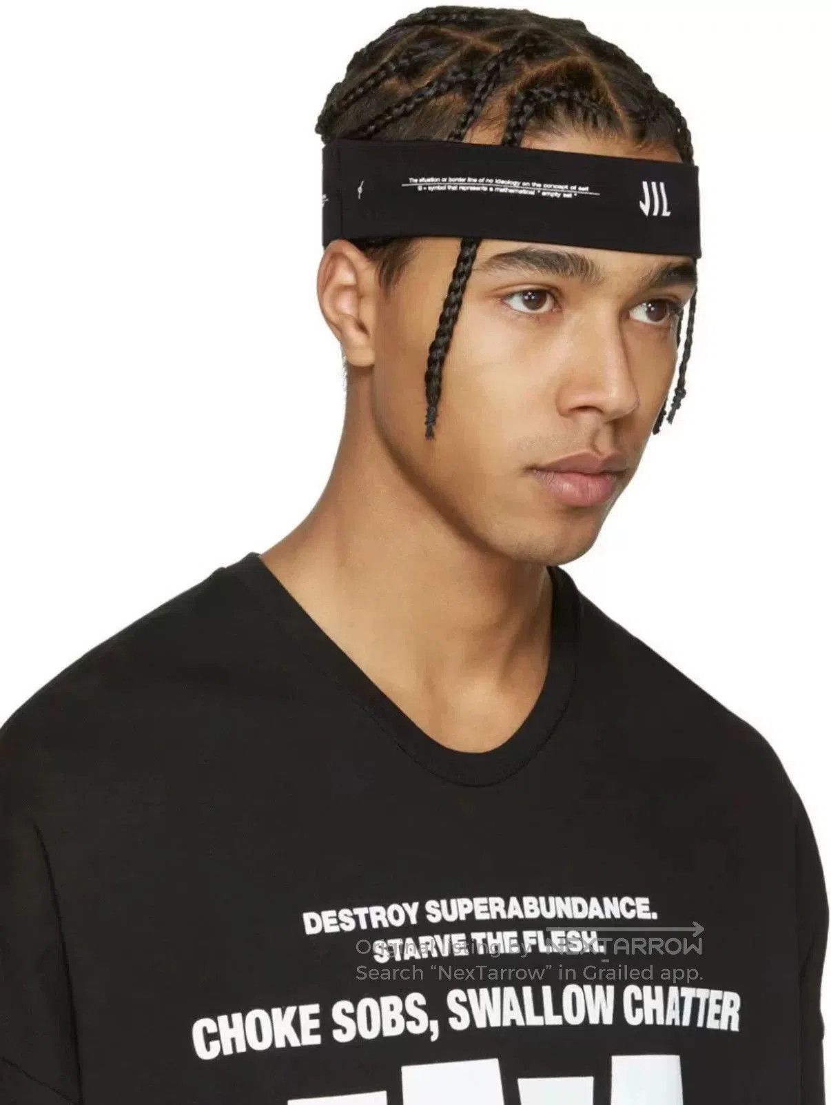 Julius NILOS BY JULIUS_7 Black Headband. Size ONE SIZE - 6 Thumbnail