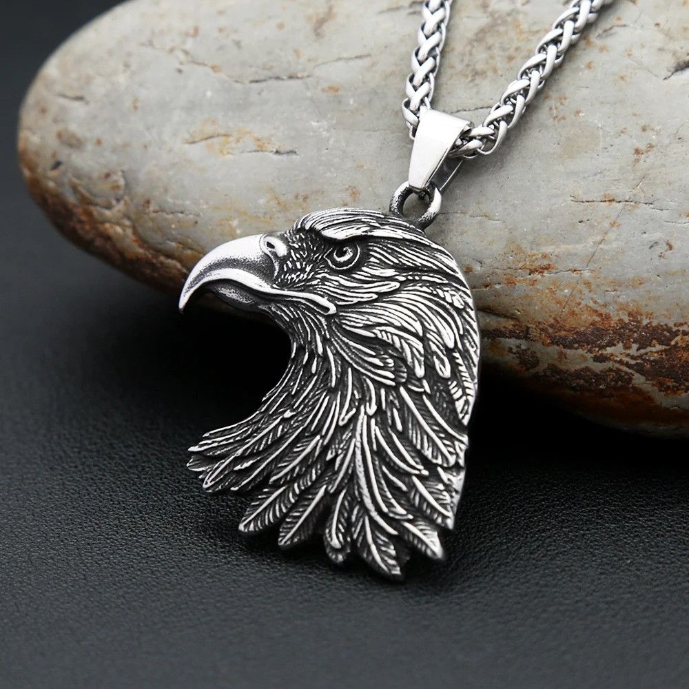 Other Gothic Vintage Eagle Head Pendant Necklace Size ONE SIZE - 3 Thumbnail