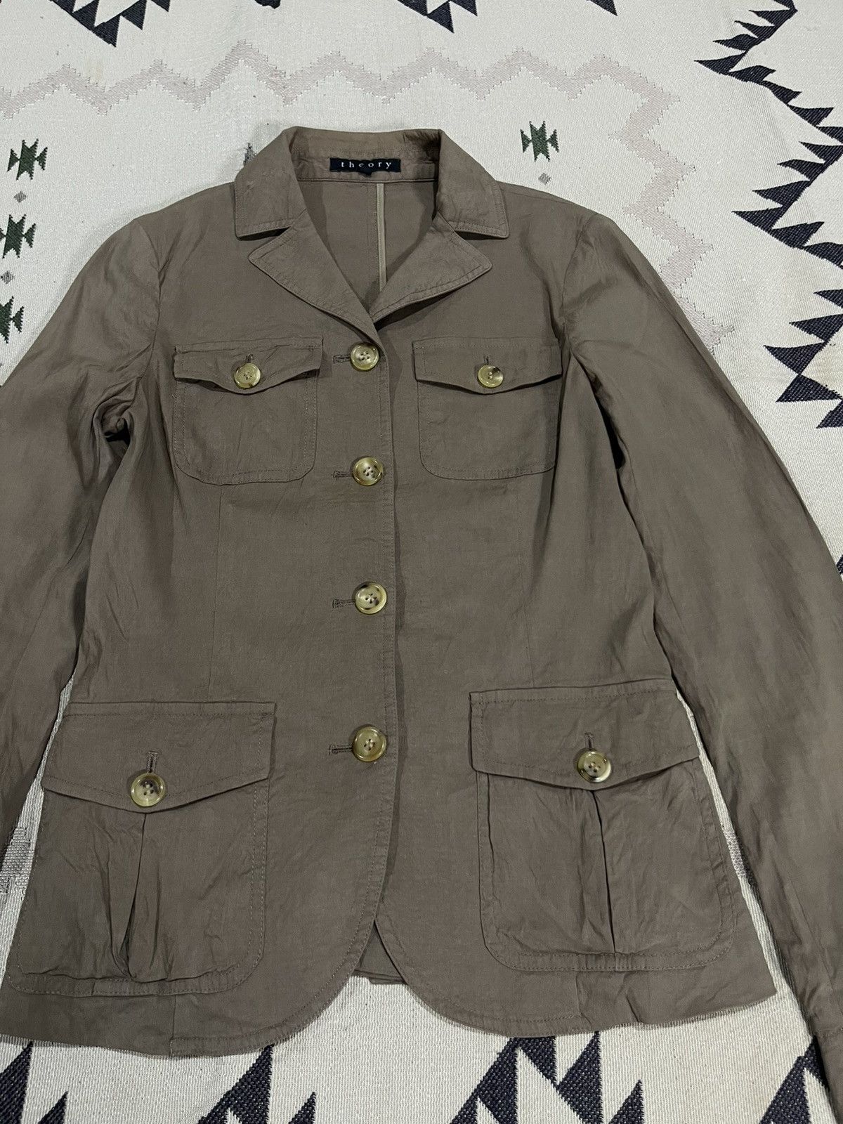 Theory VINTAGE THEORY MULTI-POCKET DOUBLE BREAST JACKET Size XS / US 0-2 / IT 36-38 - 4 Thumbnail