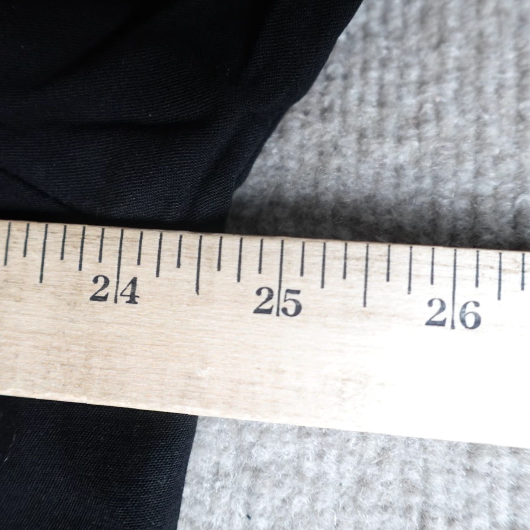 Vintage Universal Standard Shirt L Black Solid Cambria Long Sleeve NEW Women Blouse Casual Crew Neck Vintage No Size L / US 10 / IT 46 - 6 Thumbnail