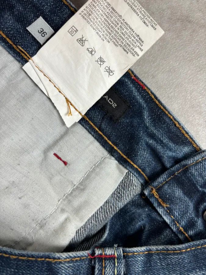 Dsquared2 2000s Dsquared2 Navy Brut Denim Jeans Size US 33 - 12 Thumbnail