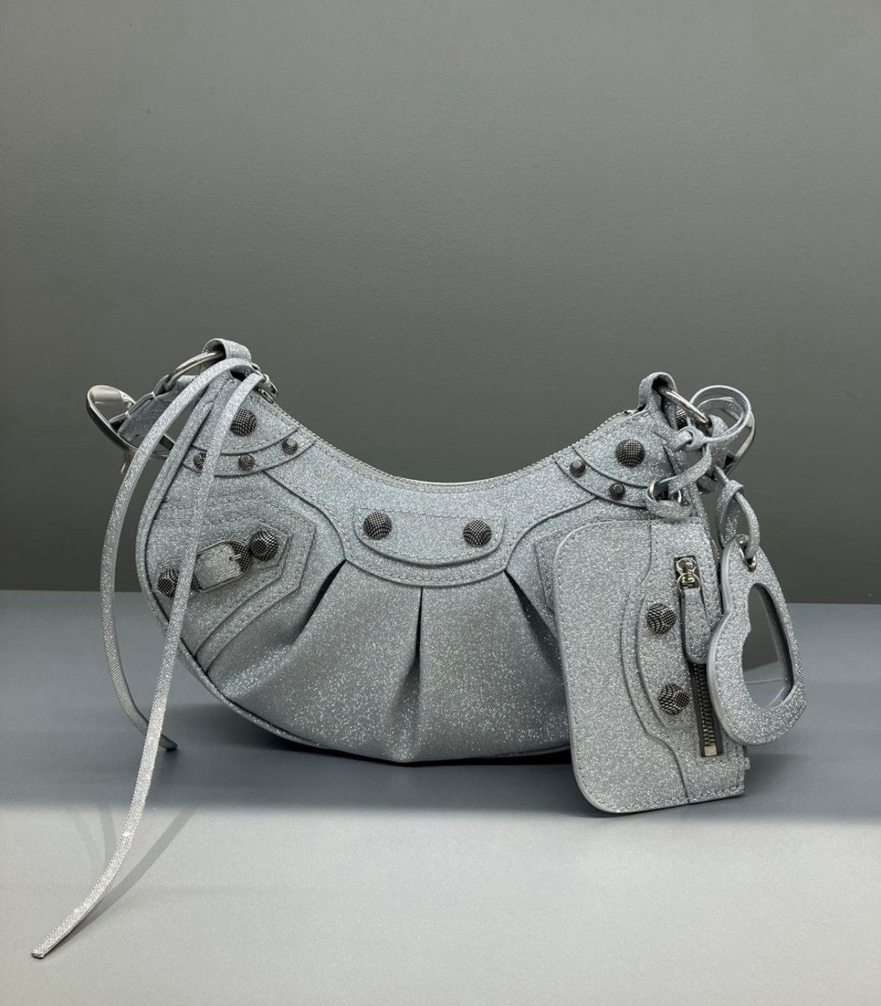 Balenciaga Balenciaga Le Cagole XS Silvery Metallic Bag Size ONE SIZE - 1 Thumbnail