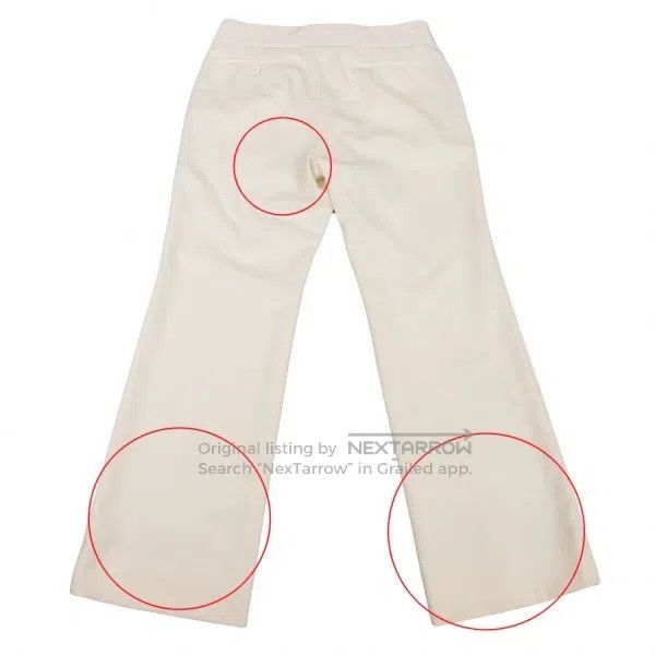 Comme des Garcons Comme des Garcons size M Beige Retro Printed Pants Size 23" - 3 Thumbnail