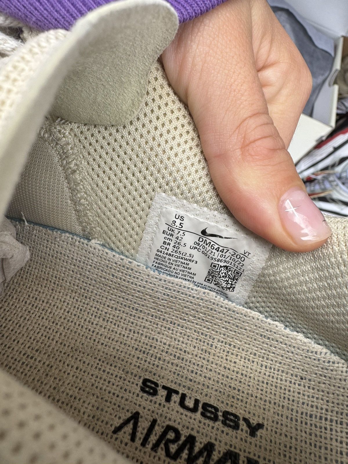 Nike × Stussy NIKE X STUSSY AIR MAX FOSSIL Size US 8.5 / EU 41-42 - 8 Thumbnail
