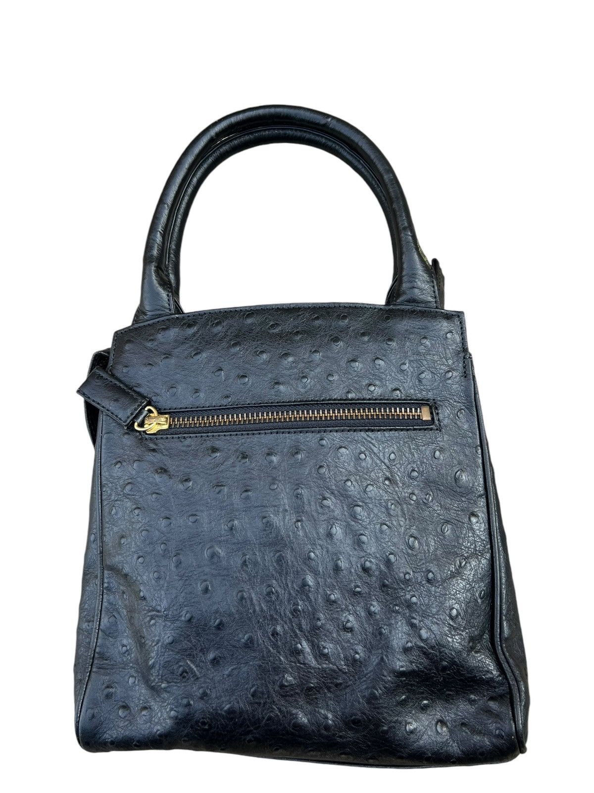 Leather × Vintage Vintage Ostrich Leather Mini Kelly Bag Torrente Paris Size ONE SIZE - 7 Thumbnail