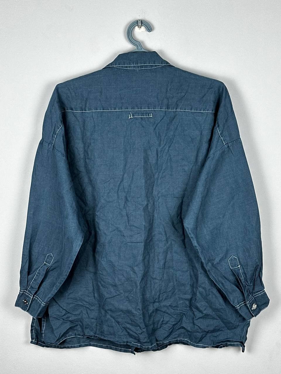 Sarah Pacini Sarah Pacini Made in Italy Luxury Linen Oversized Shirt Size ONE SIZE - 8 Thumbnail
