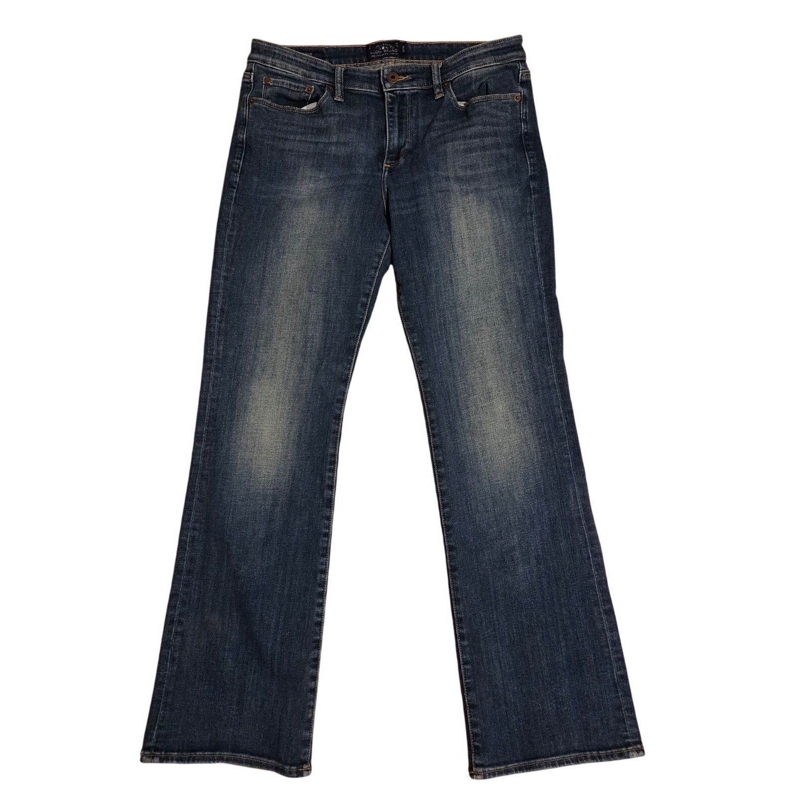 Lucky Brand Lucky Brand Sweet Boot Acid Wash Denim Jeans - Size 12/31 Size 34" / US 12 / IT 48 - 3 Thumbnail