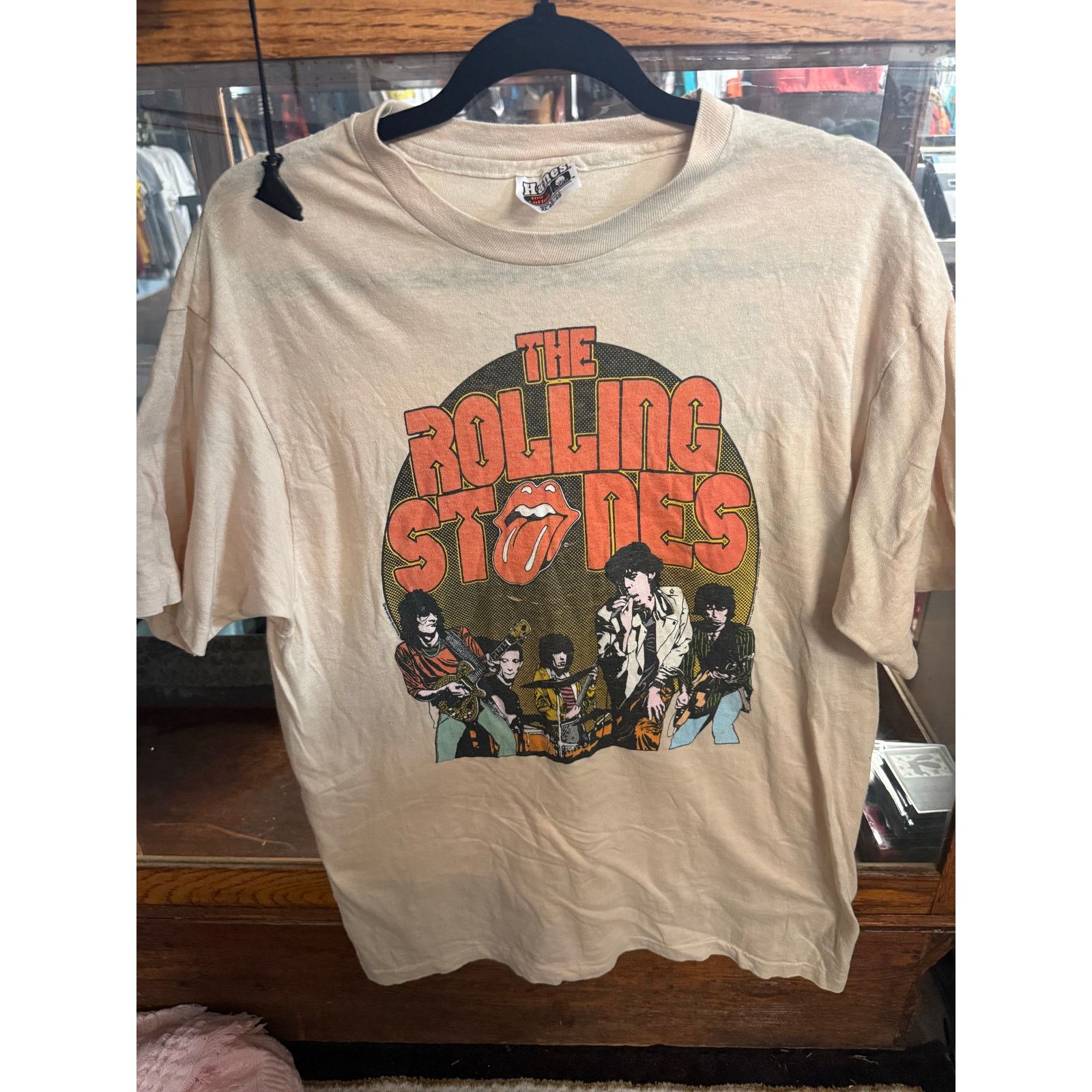 Hanes 1980 Rolling Stones Original Tour Shirt Size US XL / EU 56 / 4 - 1 Thumbnail