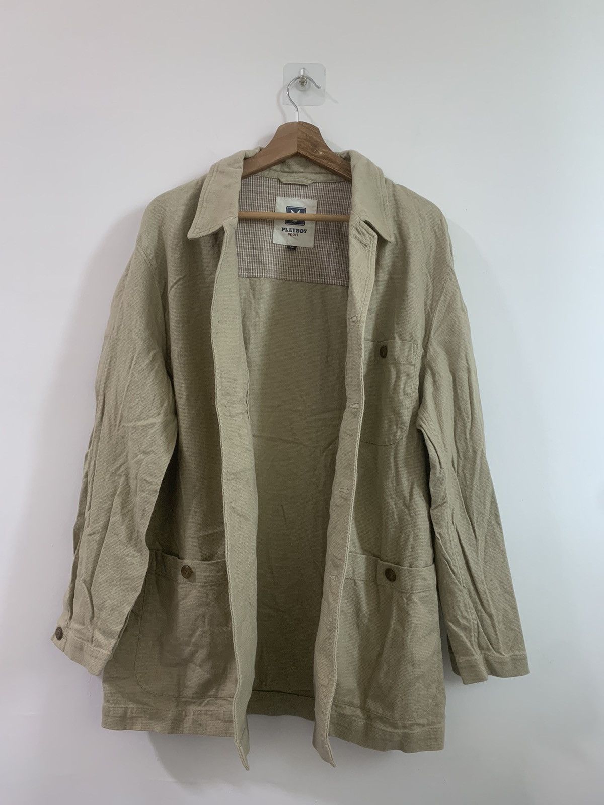 Japanese Brand × Playboy Vintage Playboy Button Beige Jacket Size US L / EU 52-54 / 3 - 4 Thumbnail