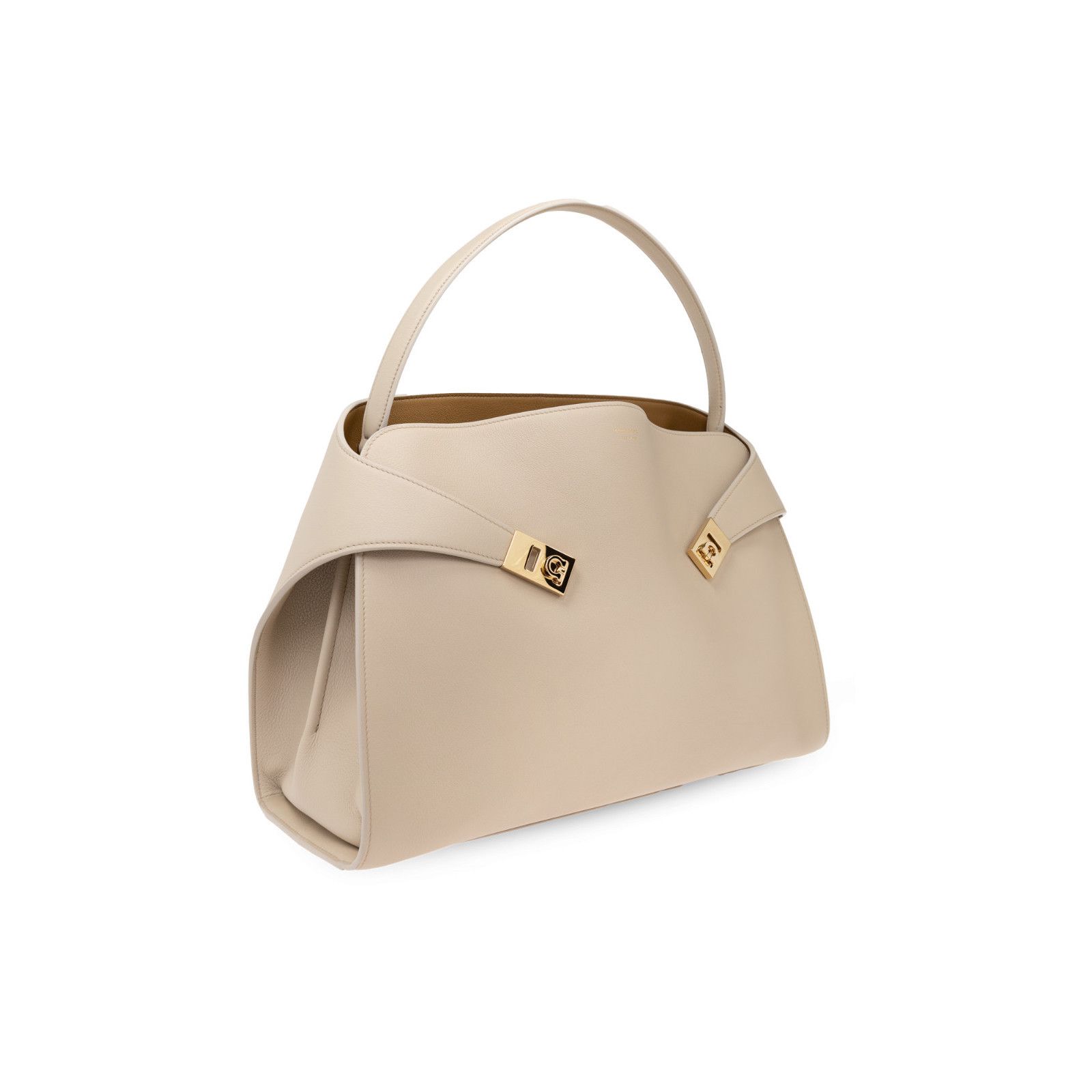 Salvatore Ferragamo FERRAGAMO Stone Leather Hug Shoulder Bag New & Authentic Size ONE SIZE - 3 Thumbnail