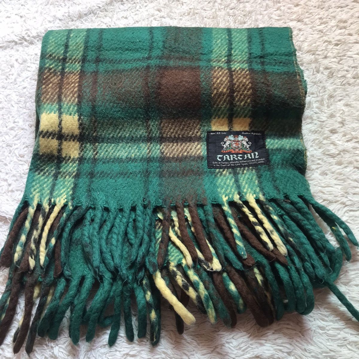 Pringle Of Scotland × Vintage ‼️ VINTAGE TARTAN SCOTLAND SCRAF WOOL VERY RARE‼️ Size ONE SIZE - 1 Thumbnail