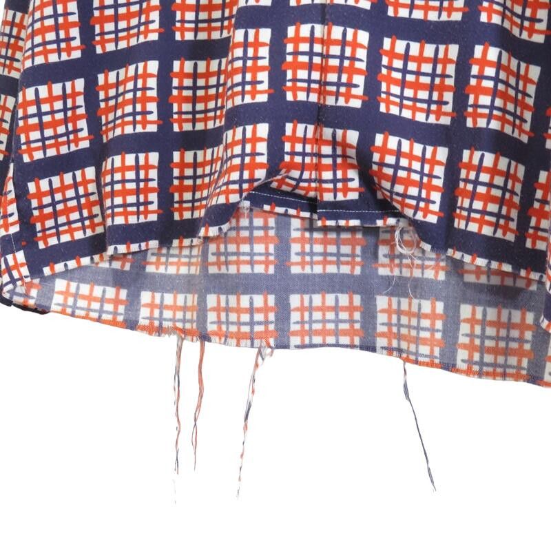 Needles Shirt Cut Off Bottom Checkered Orange Size US S / EU 44-46 / 1 - 4 Thumbnail