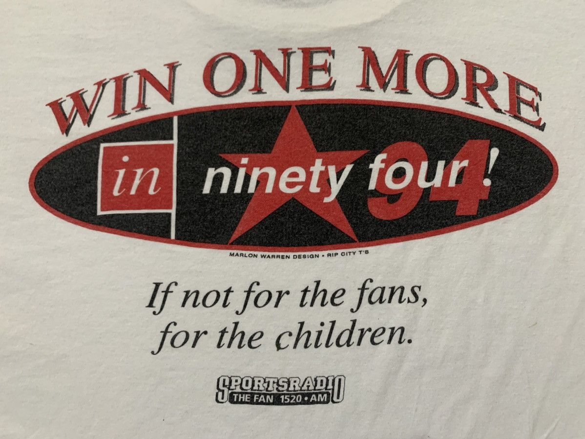 Hanes × Vintage LAST DROP#Vintage Win One More In 94 Marlon Warren MadeInUsa Size US XL / EU 56 / 4 - 7 Thumbnail