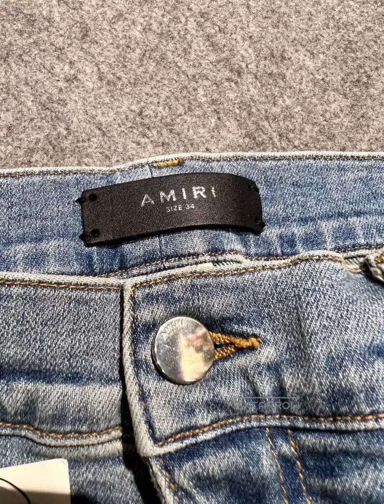 Amiri Amiri Classic seasonal splattered indigo denim jeans size Size US 34 / EU 50 - 3 Thumbnail