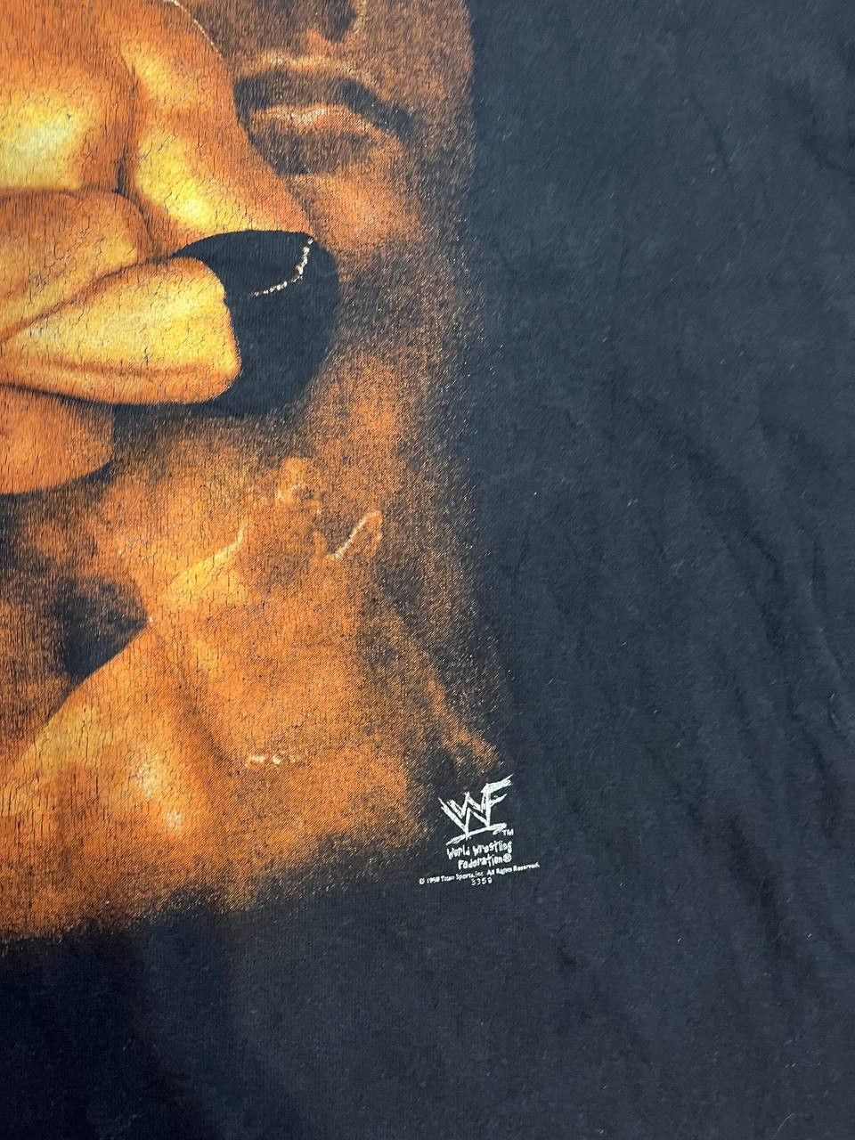 AAA × Vintage Rare Vintage WWF Wrestling The ROCK HARD Dwayne Johnson 1 Size US XXL / EU 58 / 5 - 4 Thumbnail