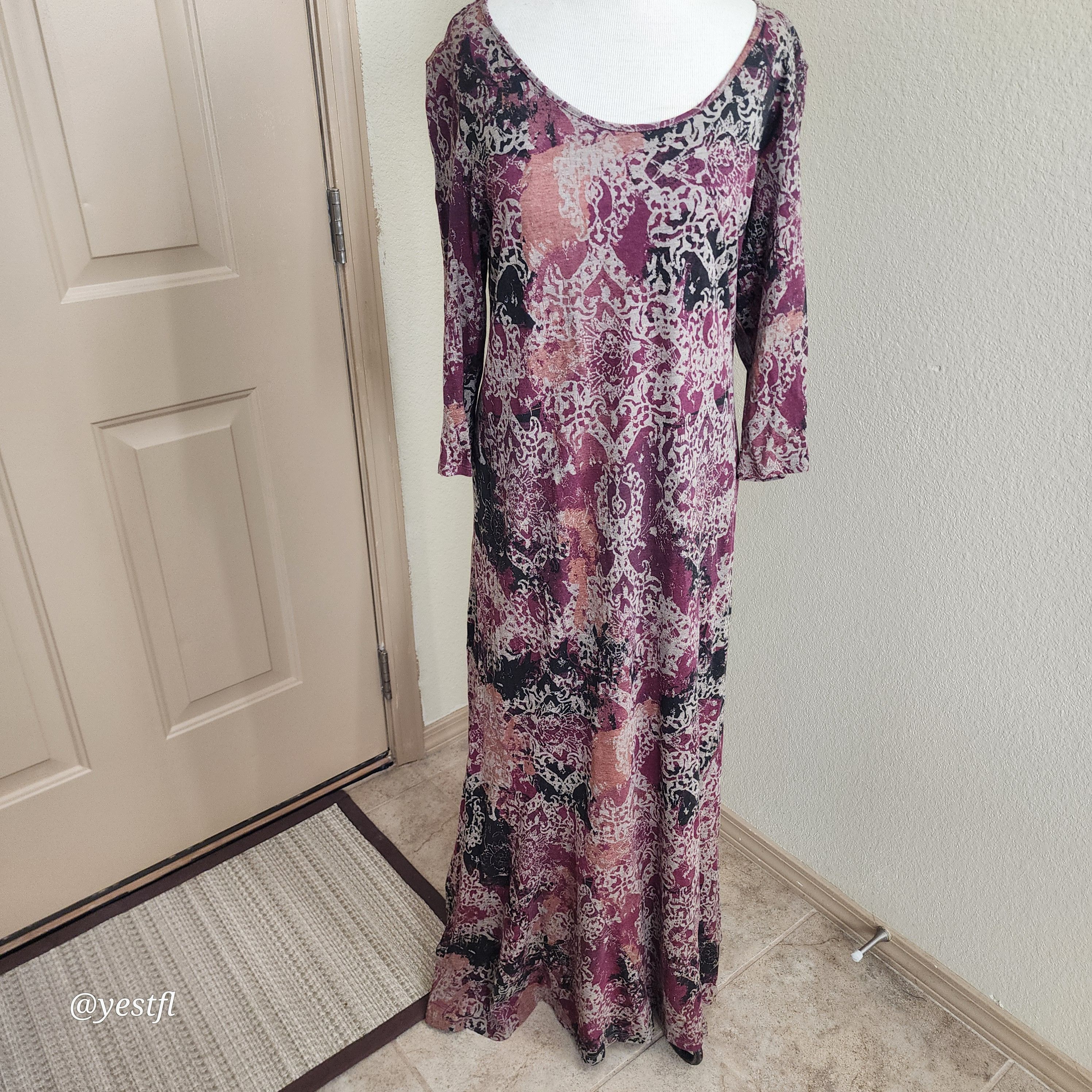 image of Peruvian Connection Printed Maxi Dress L, Women's (Size Large)