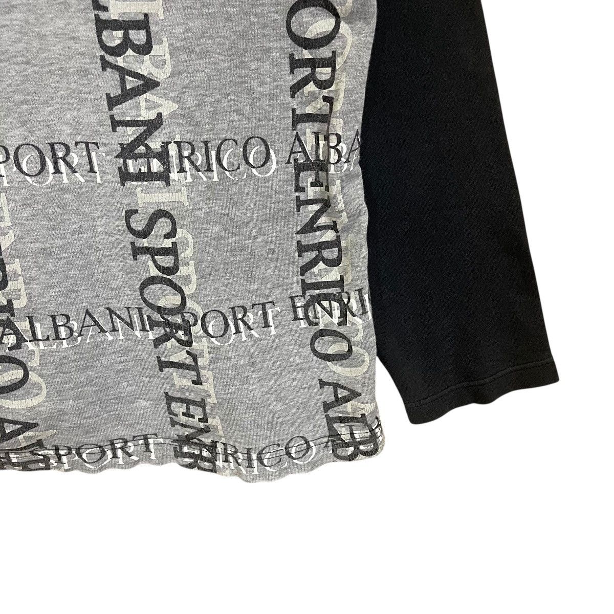 Issey Miyake Vintage 90s Issey Miyake Enrico Albani Overprint Sweatshirt Size US L / EU 52-54 / 3 - 6 Thumbnail