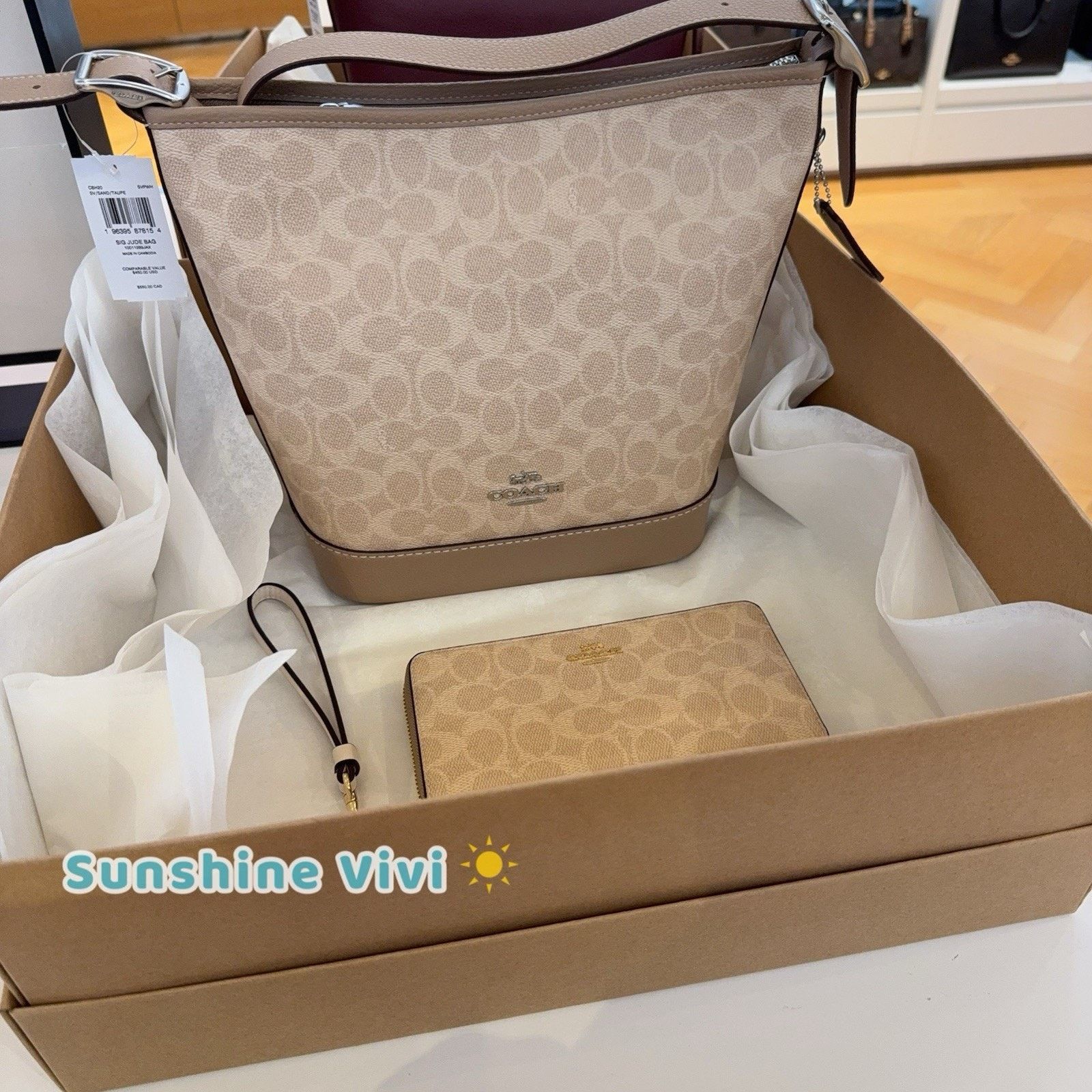 Coach NWT Bundle Coach CBH20 Jude Duffle & CW778 Long Wallet Size ONE SIZE - 2 Thumbnail