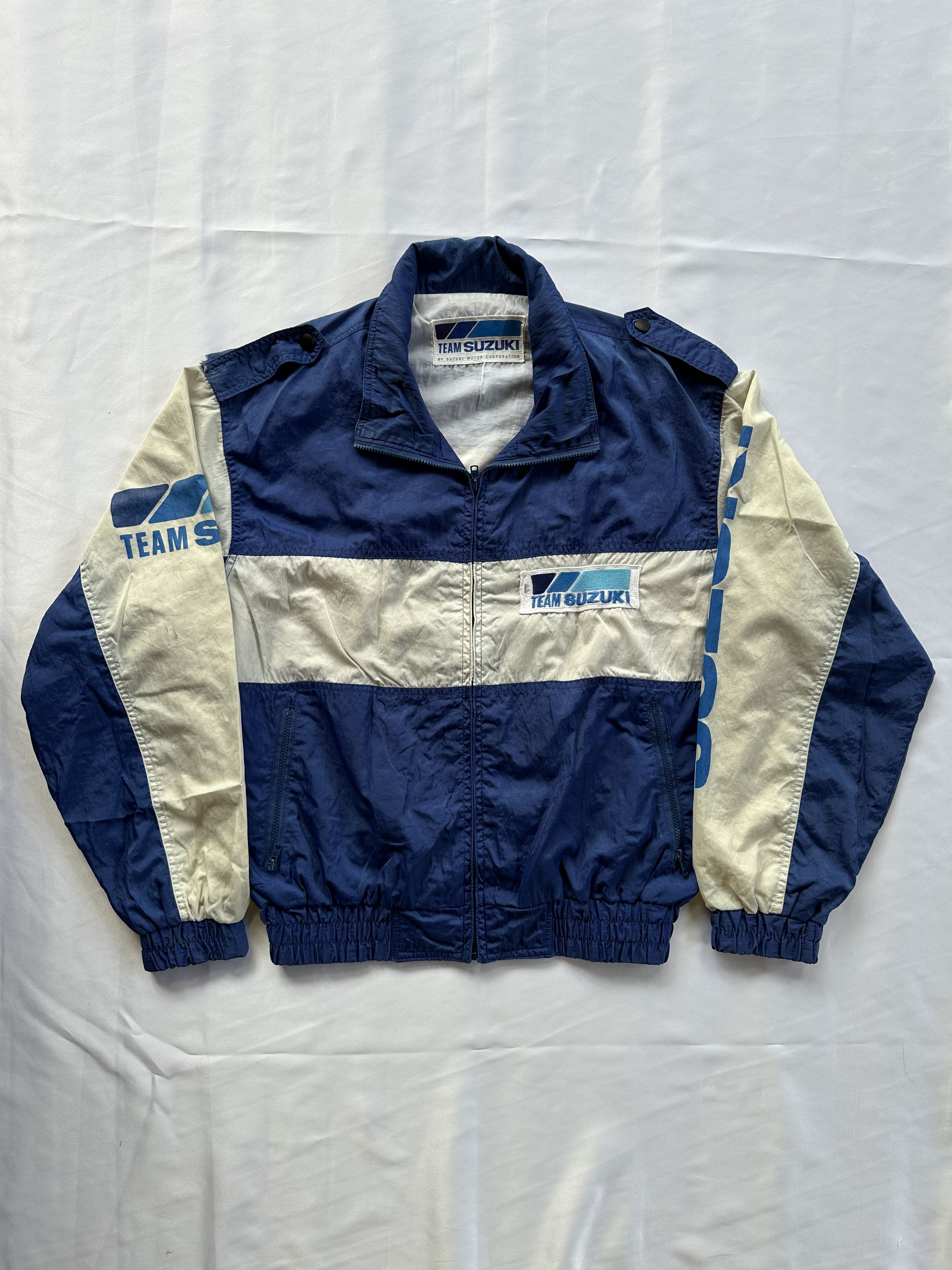 Japanese Brand × Vintage Vintage Team Suzuki Moto Jacket Size US M / EU 48-50 / 2 - 1 Thumbnail