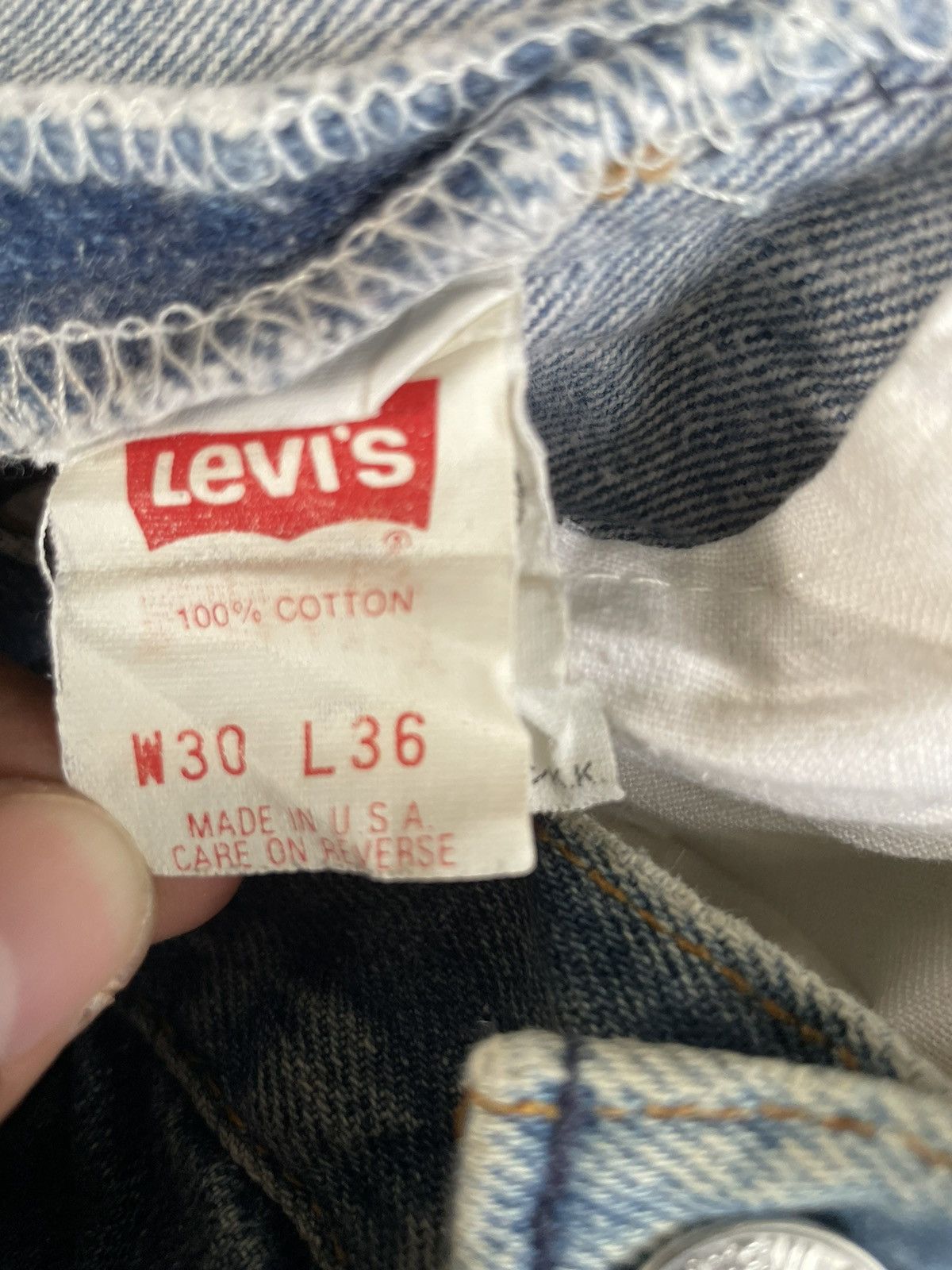 Levi's Vintage Clothing Levi's 501 vintage x Distressed denim Size US 29 - 5 Thumbnail