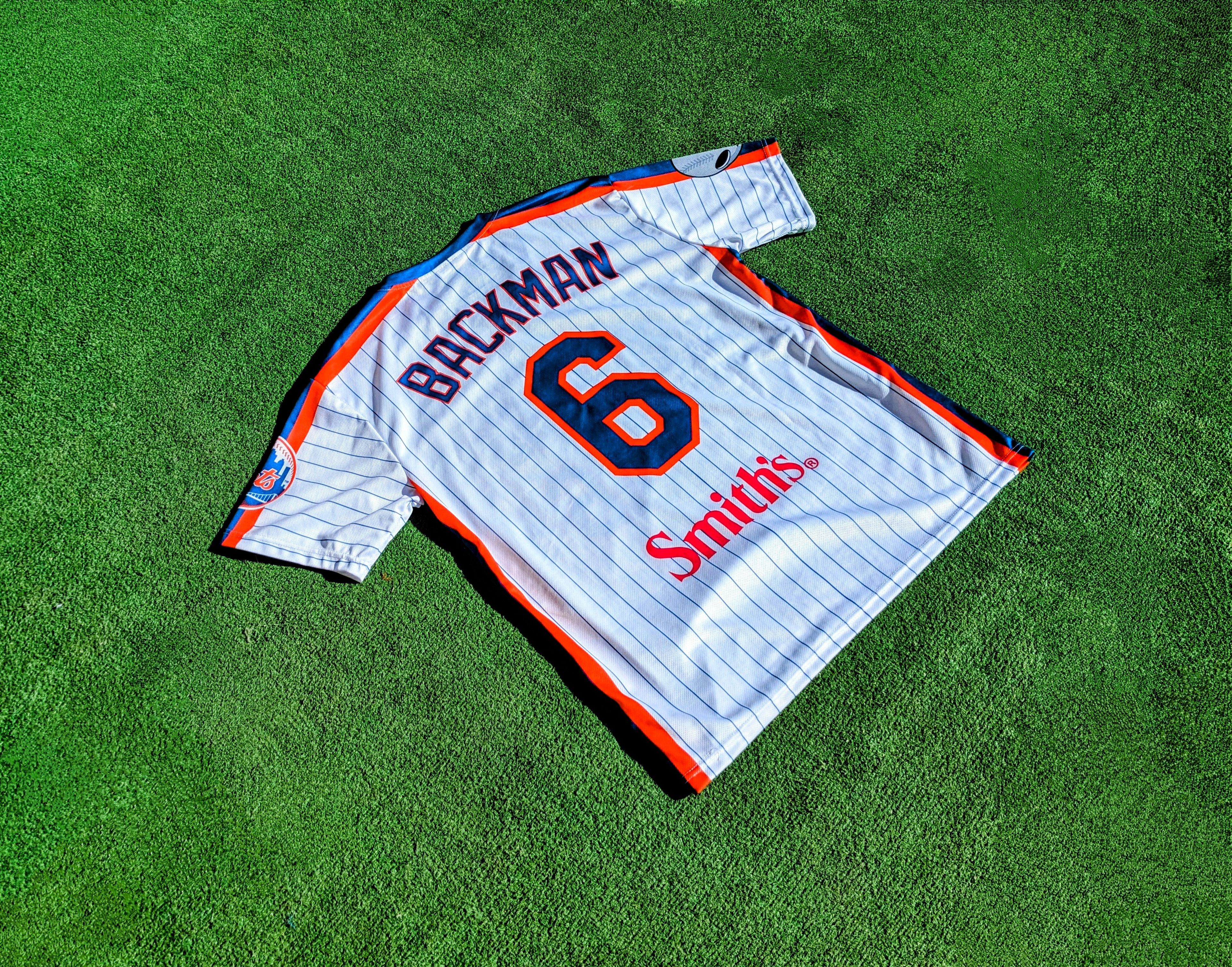 Vintage Las Vegas 51s Wally Backmon 6 New York Mets AAA Shirt Jersey Size US XL / EU 56 / 4 - 7 Thumbnail