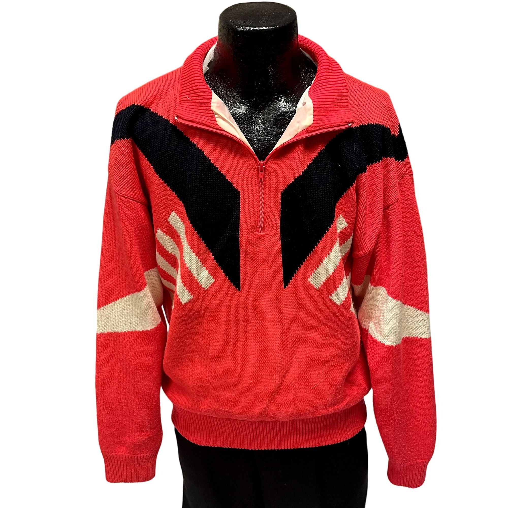 Obermeyer Vtg Obermeyer Sport Pullover SKYING NEON pink orange Sweater Size US L / EU 52-54 / 3 - 3 Thumbnail