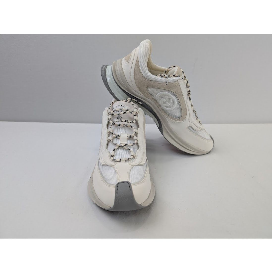 Gucci o1rshd1 Men's Run Sneaker in White Size US 12.5 / EU 45-46 - 14 Thumbnail