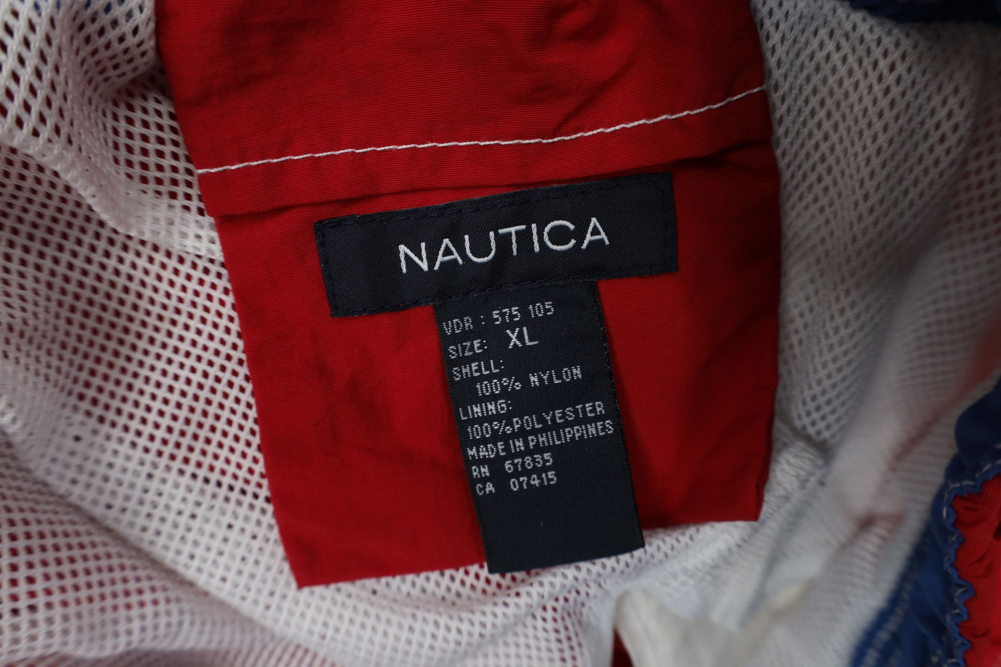 Nautica Vintage 90s Nautica Block Lined Sailing Shorts Swim Trunks Size US 36 / EU 52 - 9 Thumbnail
