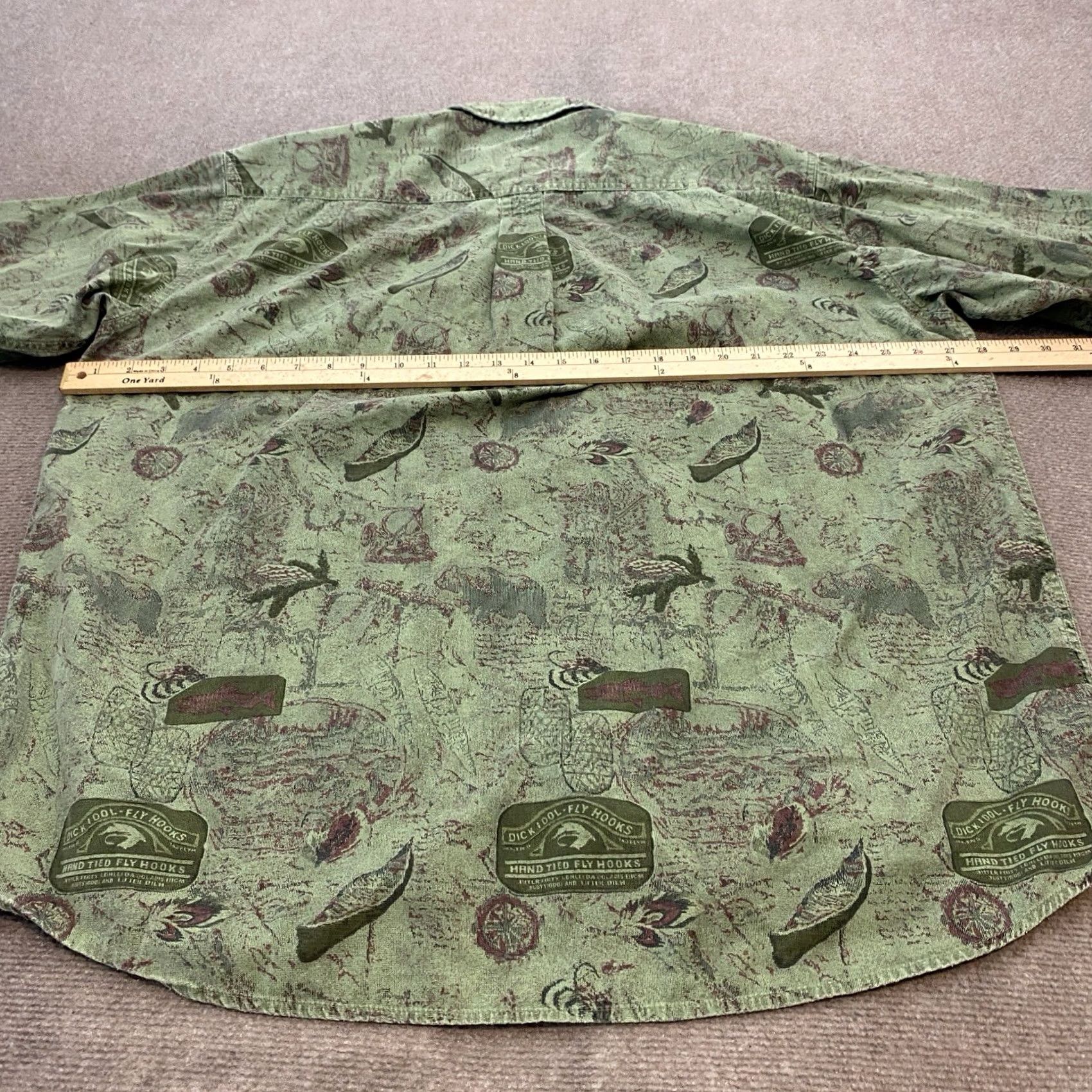 Vintage Cabela's Dick Idol Shirt Mens XLT Western Hunting Long Sleeve Button-Up Collared Geometric Aztec vtg Size US XL / EU 56 / 4 - 6 Thumbnail