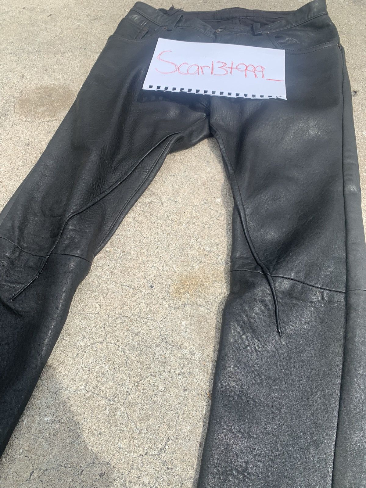 Rick Owens Rick Owens leather pants FW05 Size US 30 / EU 46 - 2 Thumbnail