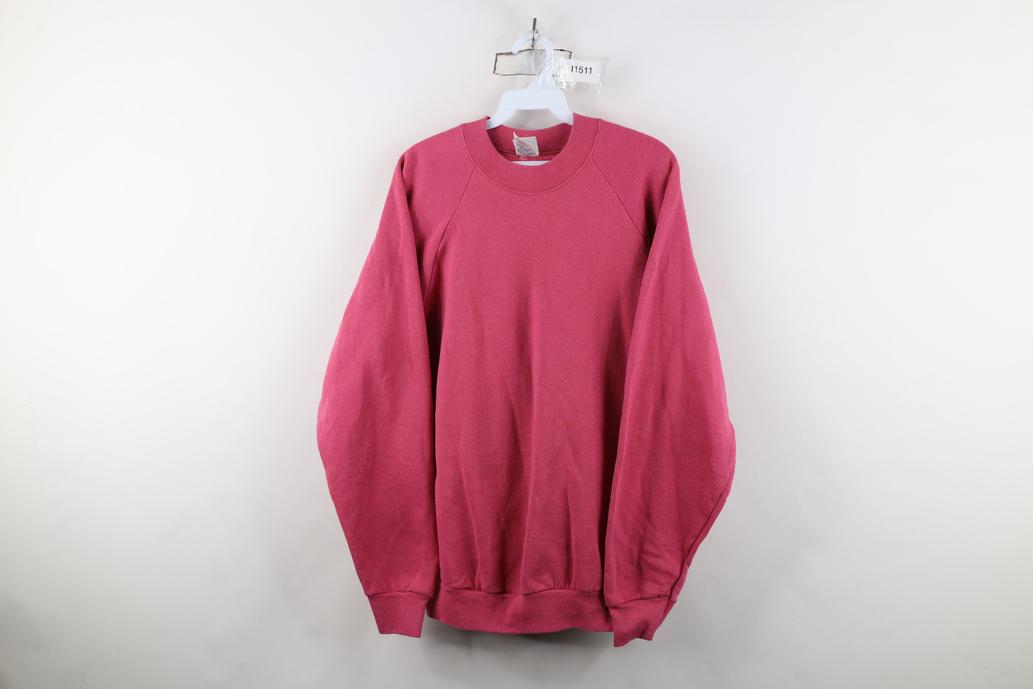 Vintage Vintage 90s Streetwear Crewneck Sweatshirt Pink USA Size XL / US 12-14 / IT 48-50 - 1 Thumbnail