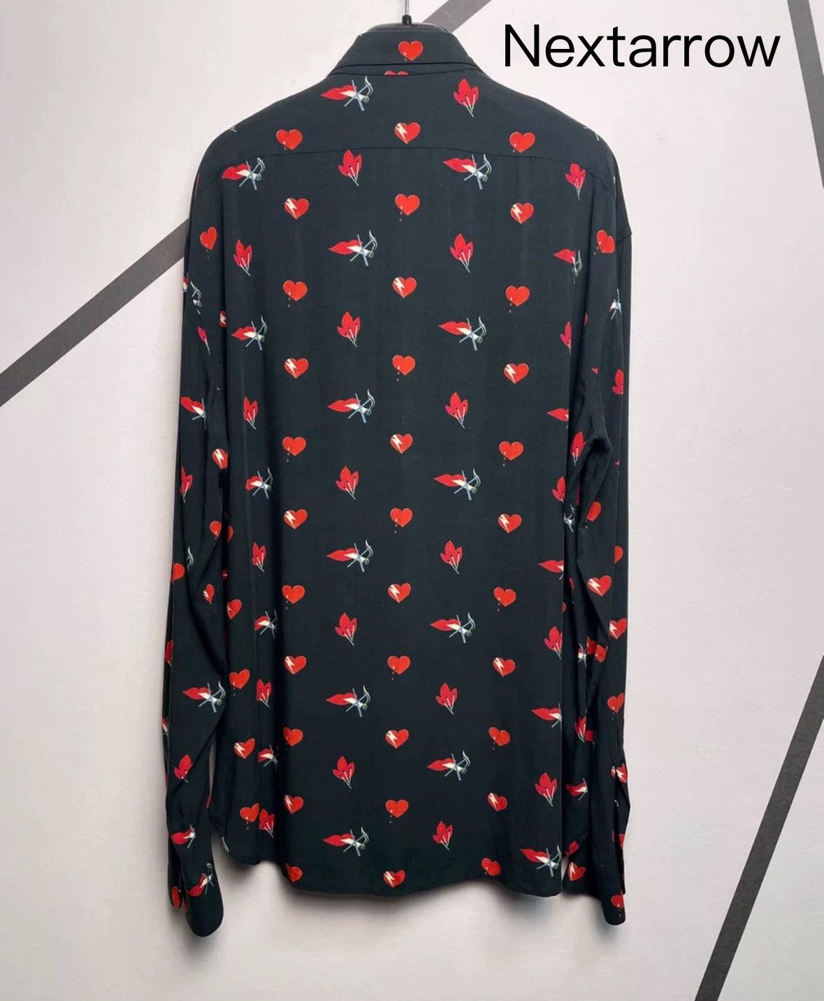 Saint Laurent Paris × Yves Saint Laurent Saint Laurent SLP Authentic Love Red Lips Non Smoking Shirt Size US S / EU 44-46 / 1 - 2 Thumbnail