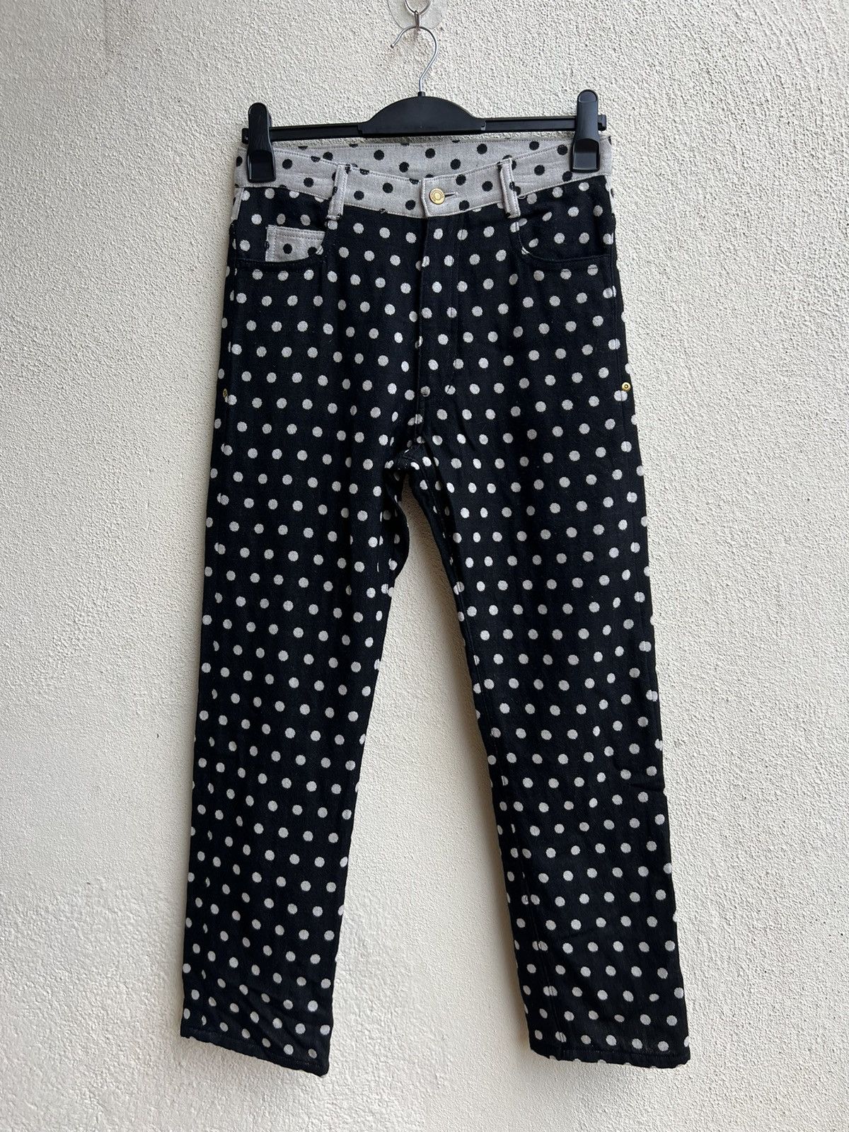 Issey Miyake Issey Miyake Mercibeaucoup All Wool Dots Pant Size US 30 / EU 46 - 6 Thumbnail