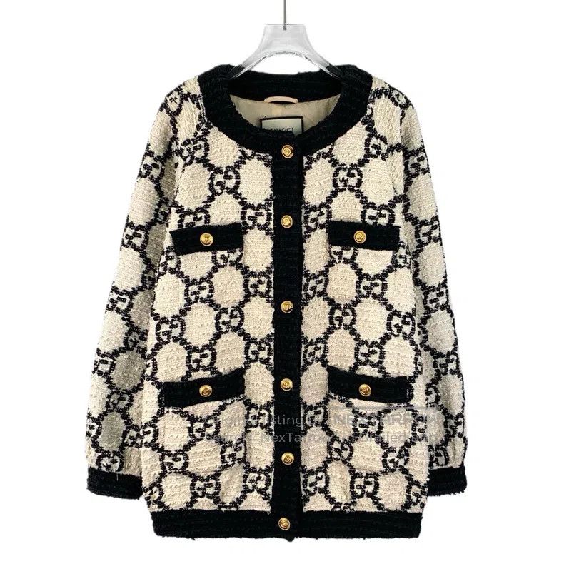 Gucci Gucci Colour-blocking logo jacquard full-print cotton roun Size XS / US 0-2 / IT 36-38 - 1 Thumbnail