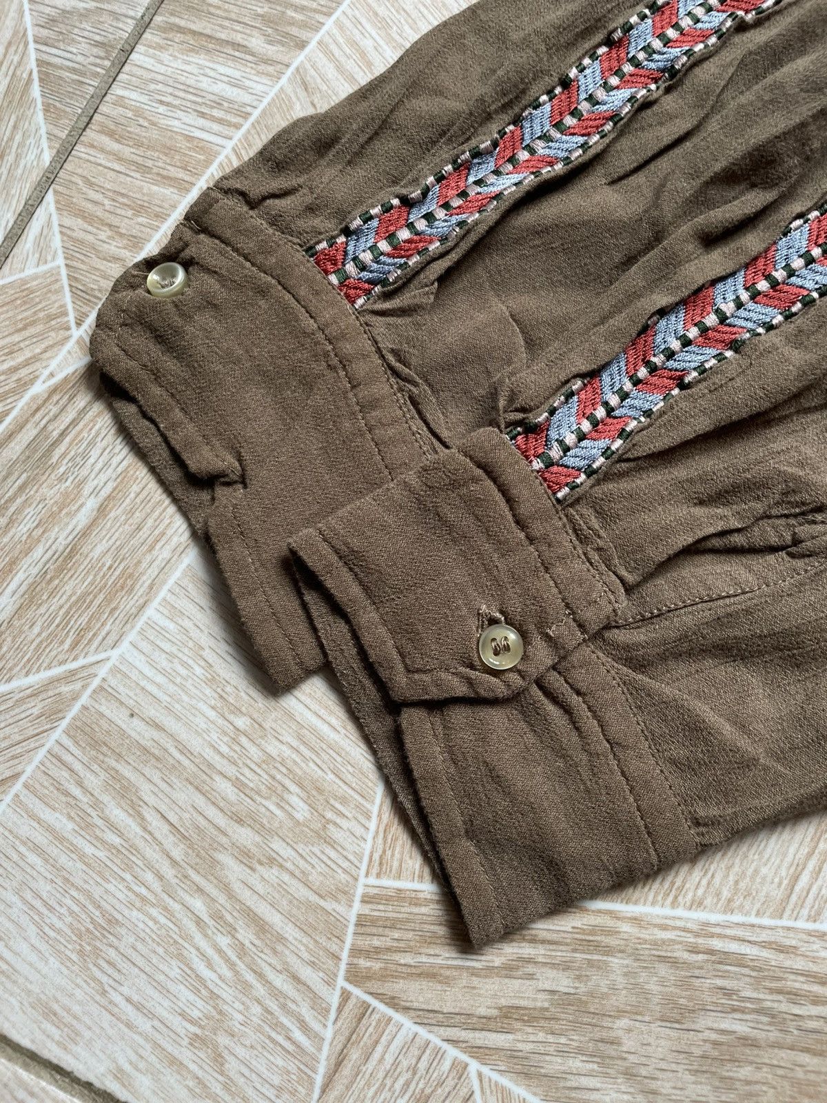 Designer × Isabel Marant × Isabel Marant Etoile Isabel Marant Etolie Ornament Blouse Long Sleeve Viscose 34 Size XXS / US 00 / IT 34 - 5 Thumbnail
