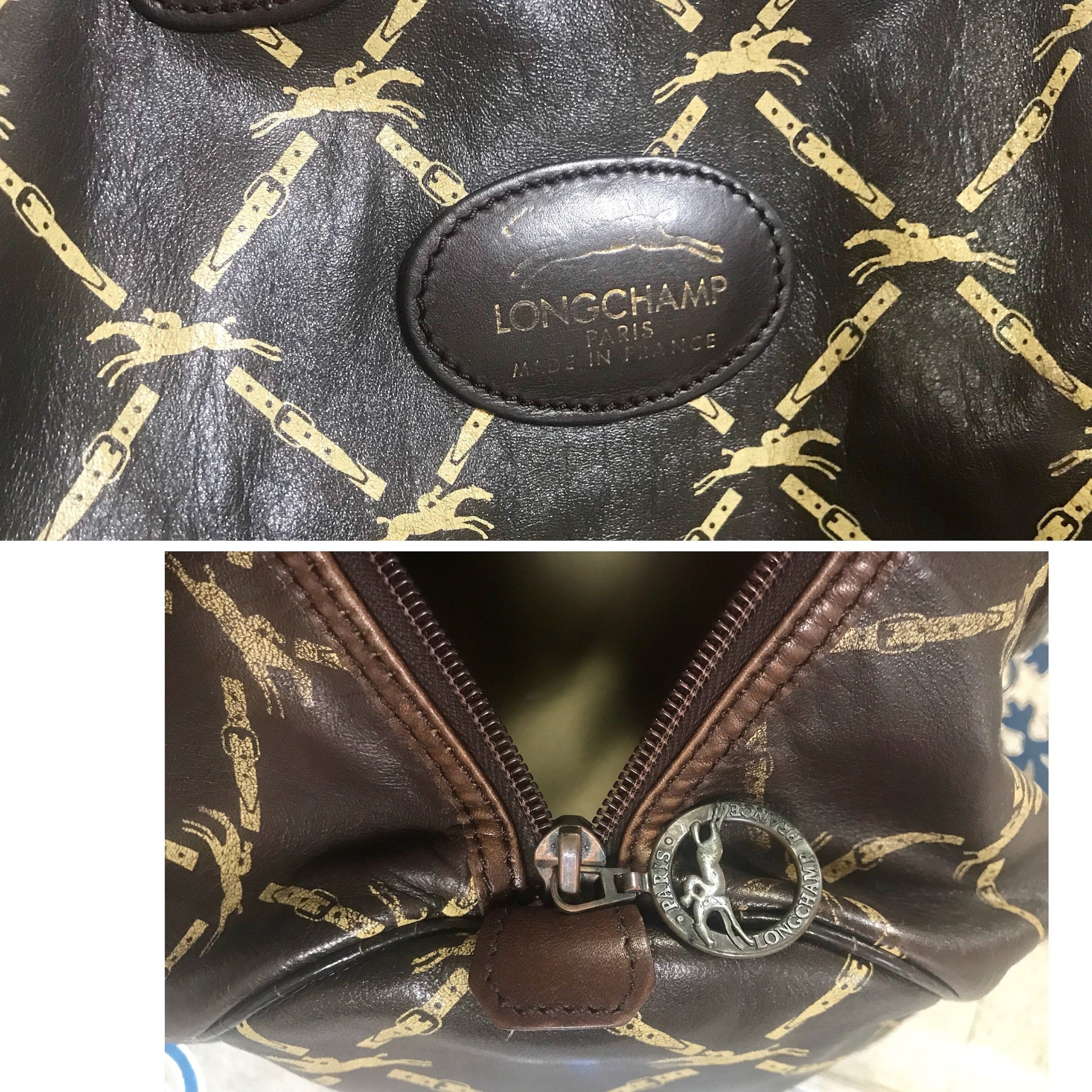 Longchamp 80's vintage Longchamp classic dark brown nappa leather bag Size ONE SIZE - 4 Thumbnail