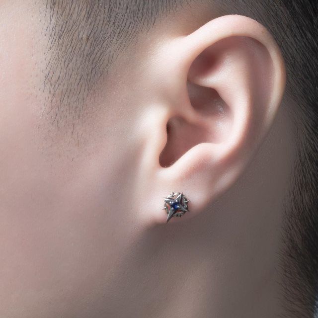 Jewelry × Sterling Silver Matchless Earrings One Pairs Chrome Jewelry Size ONE SIZE - 2 Thumbnail