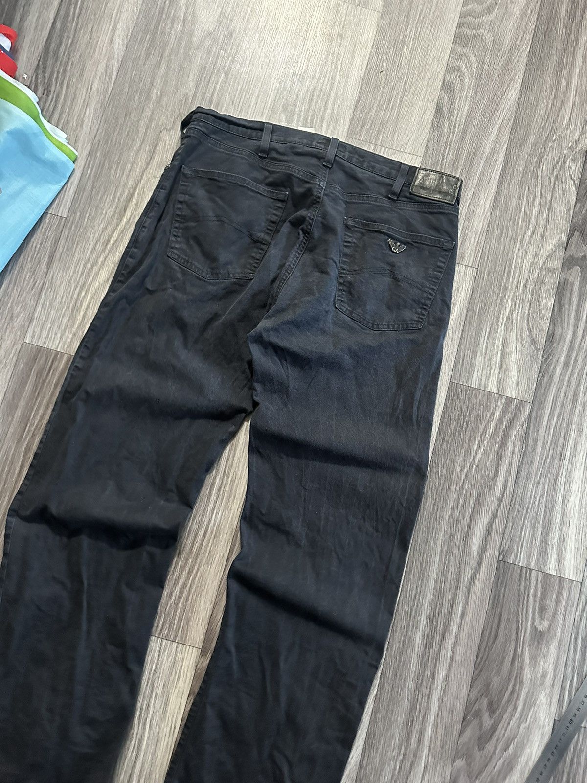 Armani Armani metal logo wide baggy vintage jeans mens size 36 Size US 36 / EU 52 - 2 Thumbnail