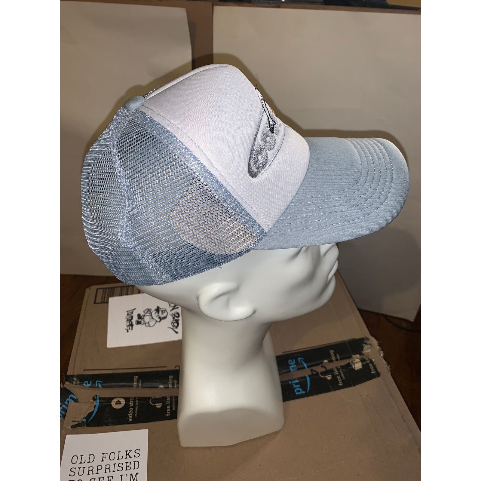 Other Space Cowboy Eternal A1 Alien Basketball Trucker Hat Grey Size ONE SIZE - 2 Thumbnail