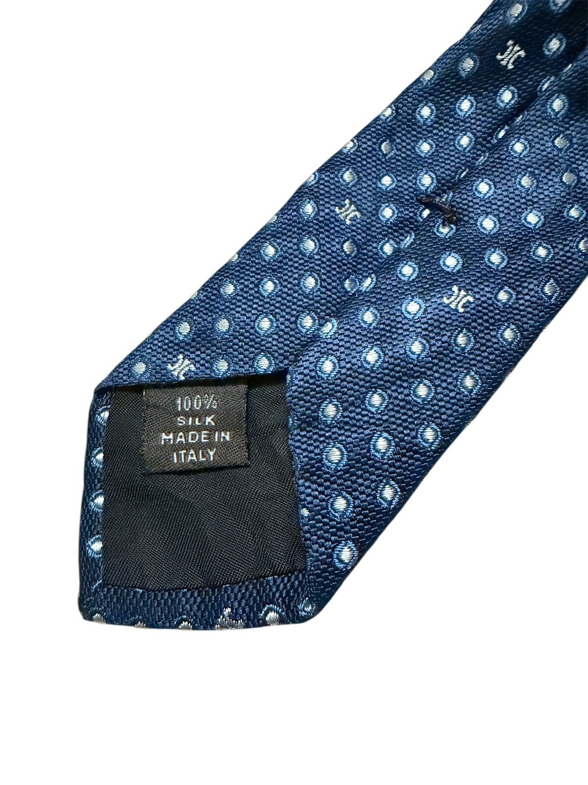 Celine Authentic Luxury Celine Blue Monogram Silk Tie Size ONE SIZE - 4 Thumbnail