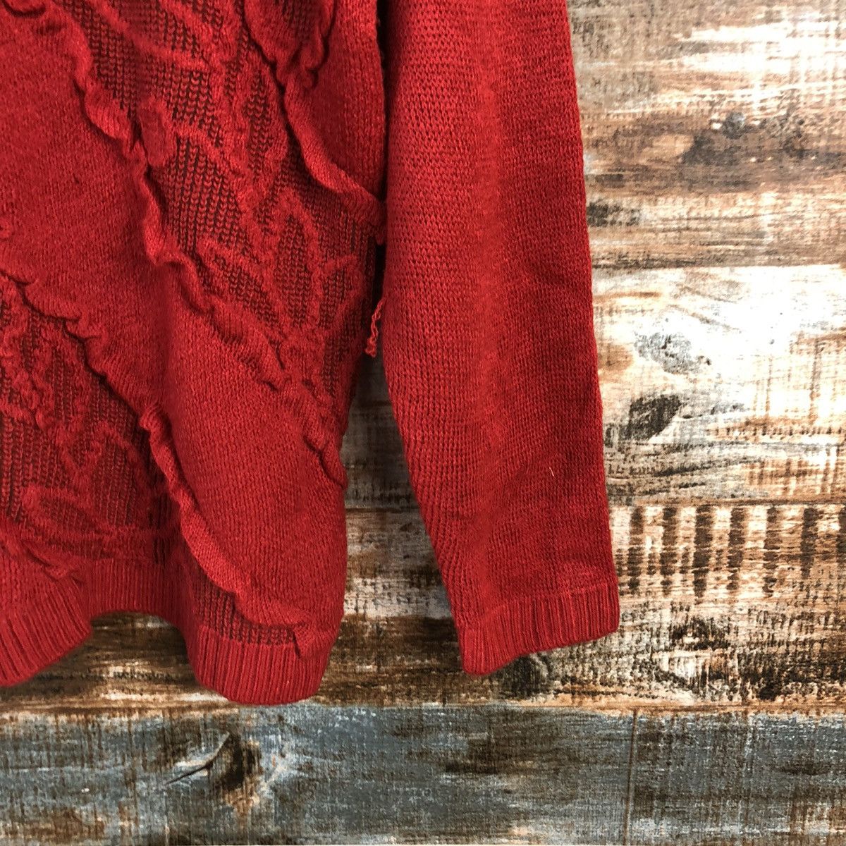 Vintage Financier Red art vintage japan Knitwear #A2340 Size M / US 6-8 / IT 42-44 - 8 Thumbnail