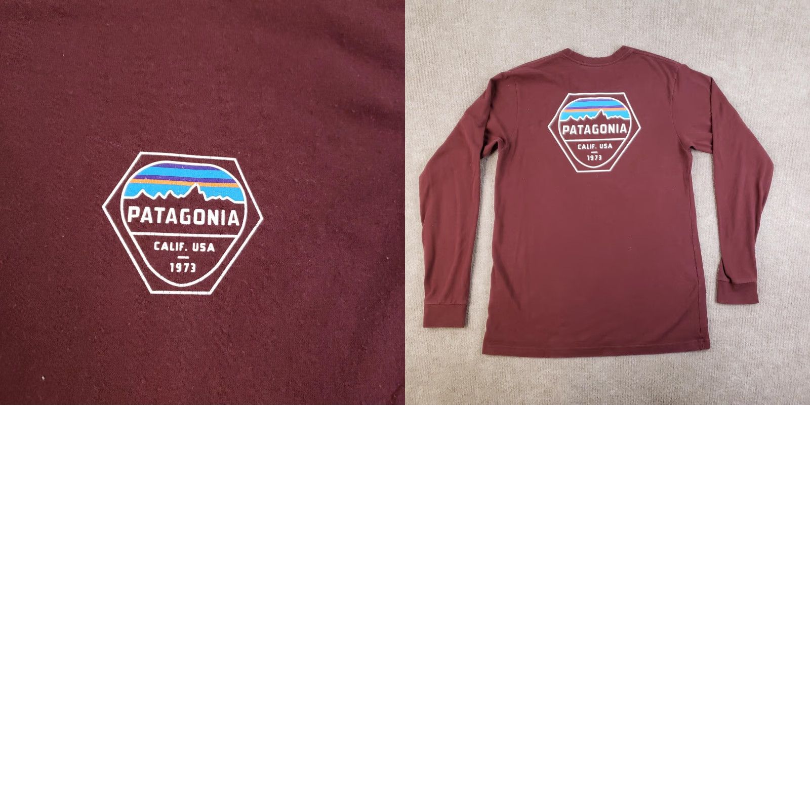 Patagonia Patagonia Shirt Mens Small Maroon Long Sleeve Regular Fit Outdoors Cali USA Size US S / EU 44-46 / 1 - 10 Thumbnail