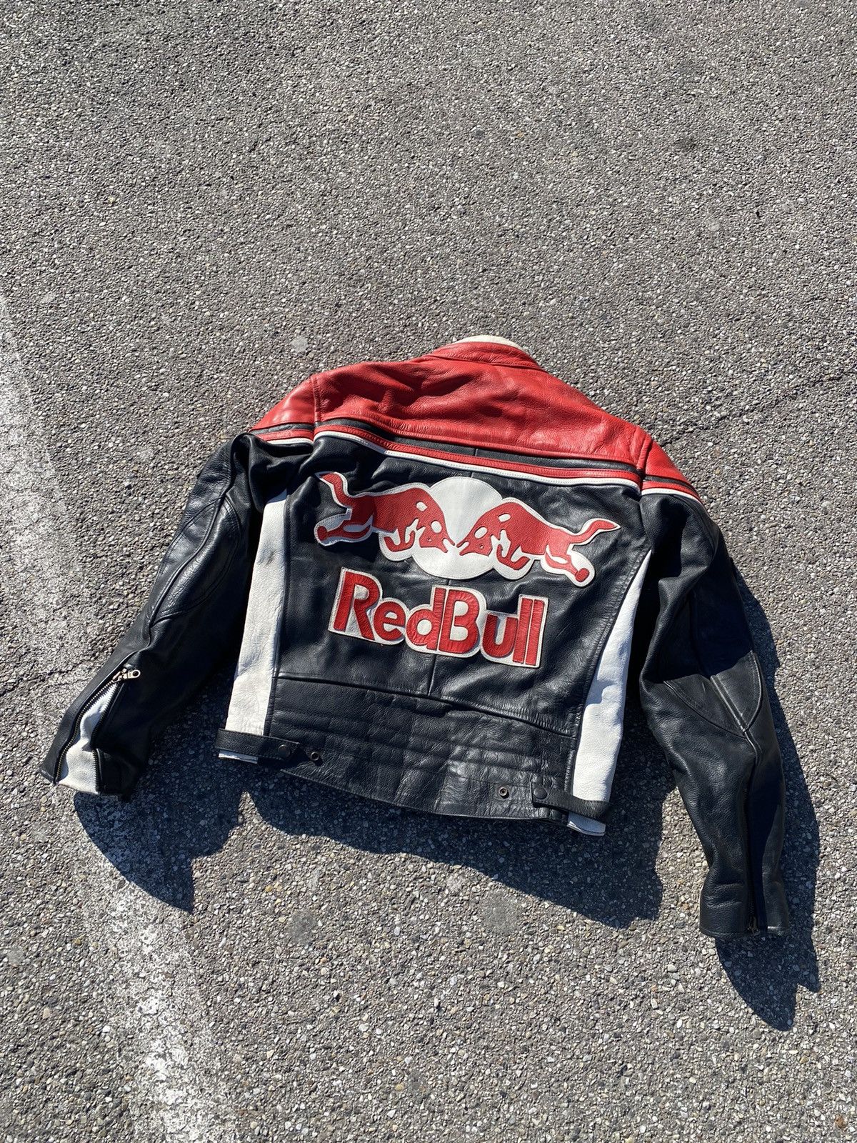 Red Bull × Vintage Vintage Red Bill Racing Leather Jacket Size US M / EU 48-50 / 2 - 20 Thumbnail