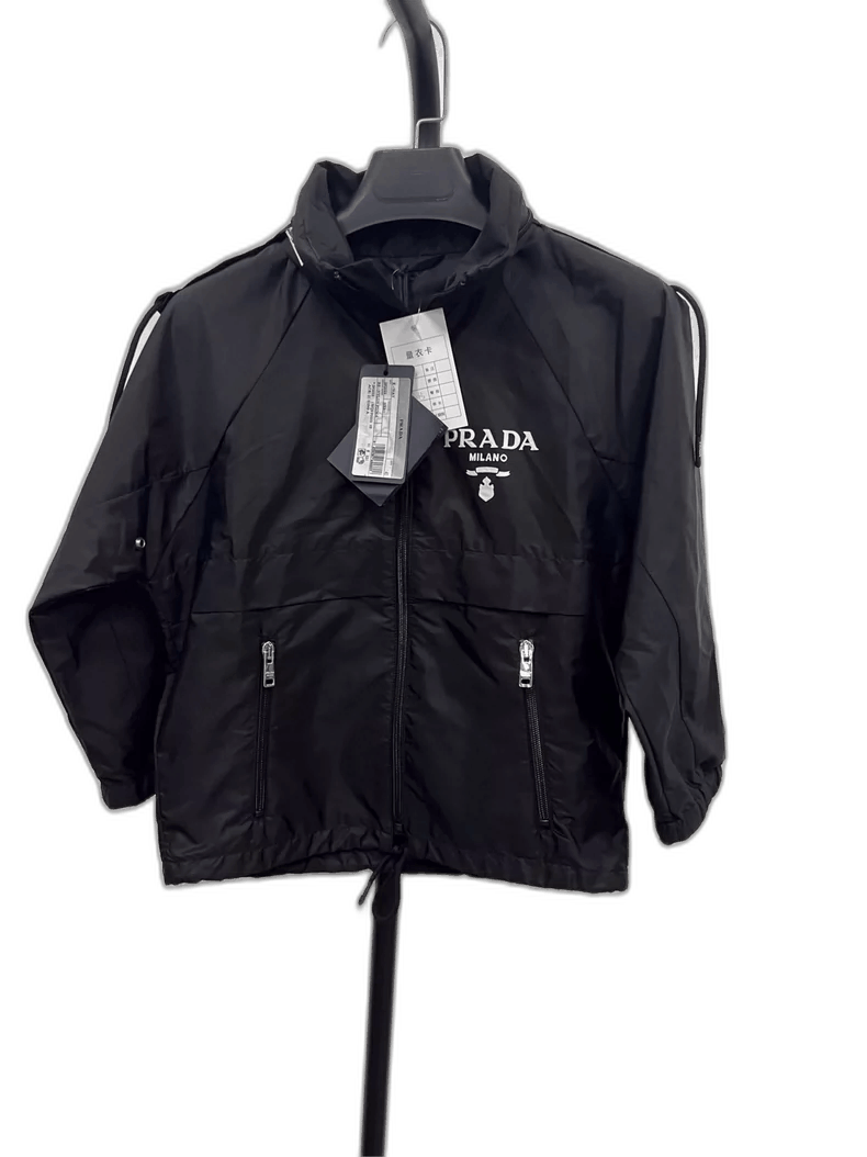 Prada PRADA Logo Printed Zip Hoodie Jacket Size US M / EU 48-50 / 2 - 1 Thumbnail