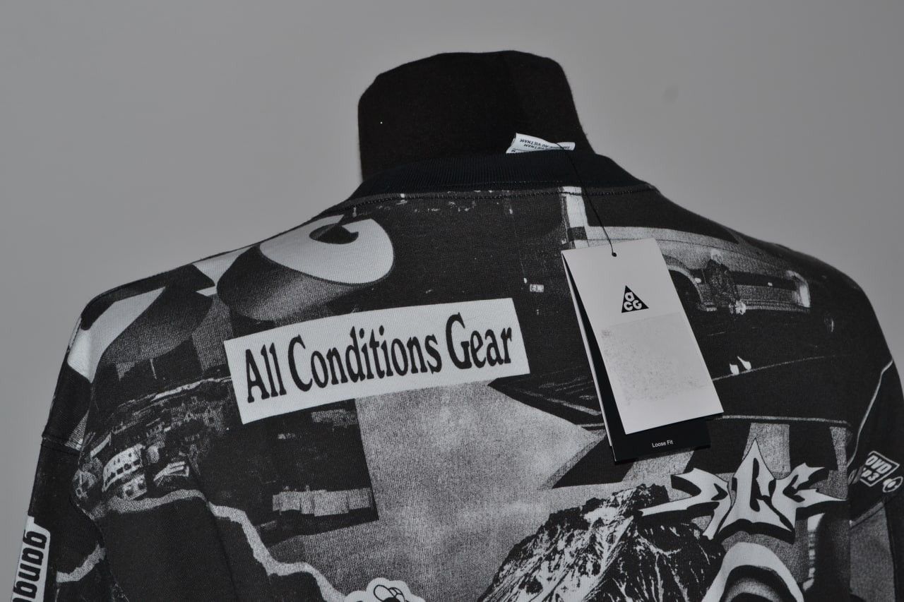 Nike New Nike ACG GLACIER PHOTO LONG SLEEVE BLACK Size M Size US M / EU 48-50 / 2 - 4 Thumbnail