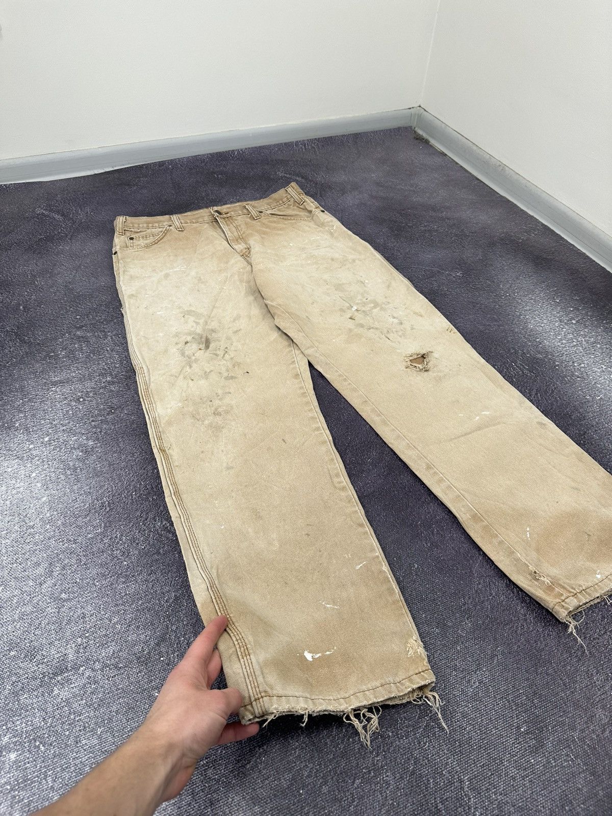 Dickies Vintage Dickies Faded Carpenter Baggy USA Opium Work Pants Size US 36 / EU 52 - 11 Thumbnail