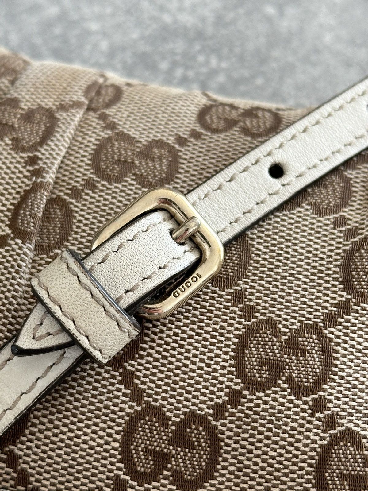 Gucci Gucci Mini Monogram Cross Body bag White/Beige 212216 Size ONE SIZE - 15 Thumbnail