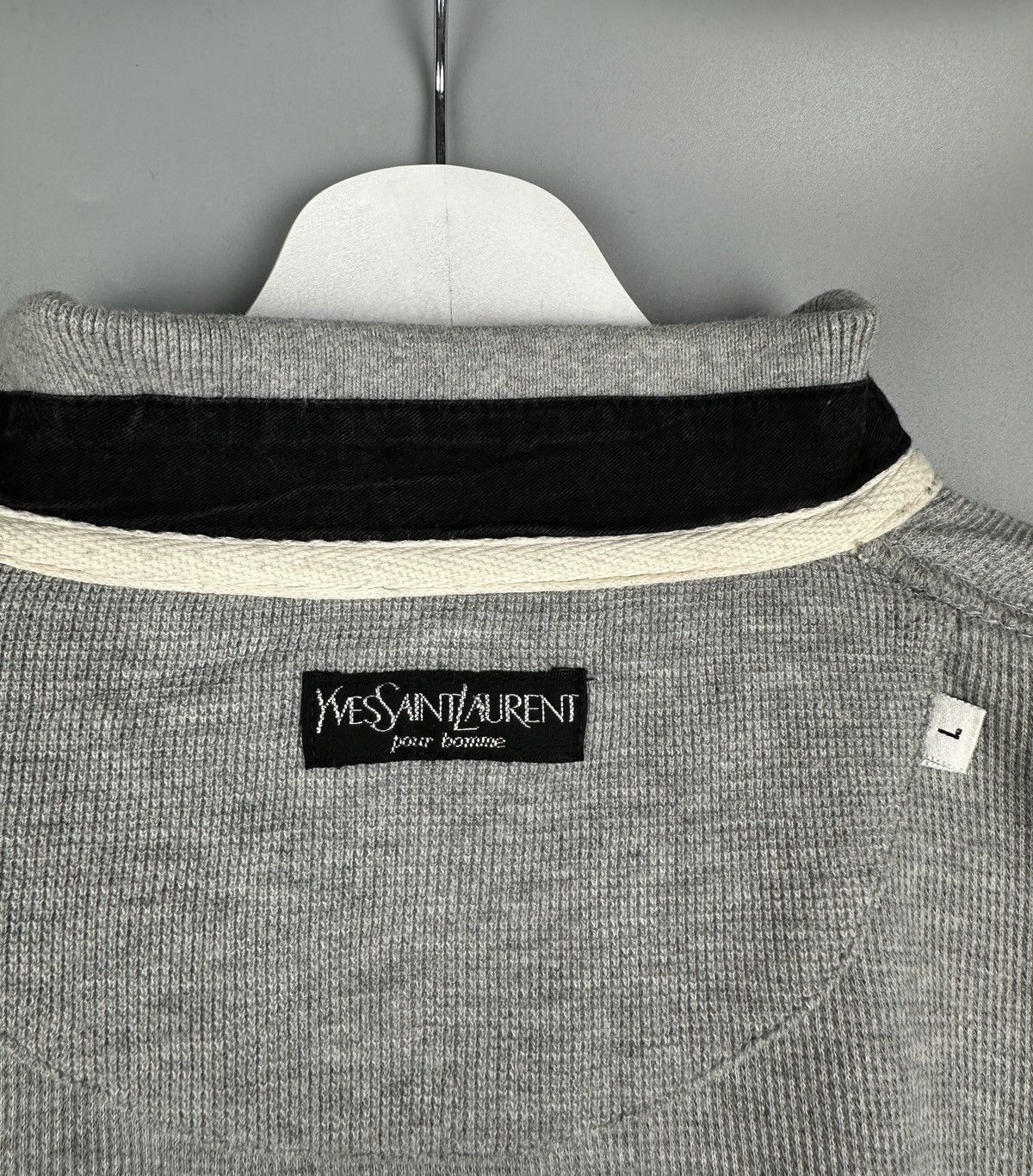 Vintage Yves Saint Laurent YSL Logo Polo TShirt Tee Luxury Old Money Size US XL / EU 56 / 4 - 7 Thumbnail