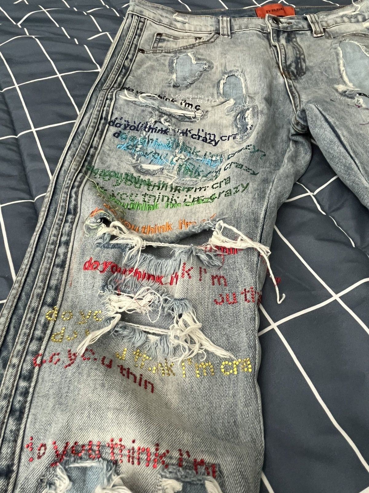 Who Decides War Mrdrbrvdo Jeans Size US 34 / EU 50 - 3 Thumbnail